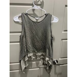 Club Monaco Green Double layer Tank